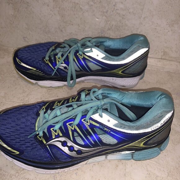 Saucony Blue ISOFIT Triumph Running Everun Athletic Low Top Sneakers Size 11 - Picture 5 of 9
